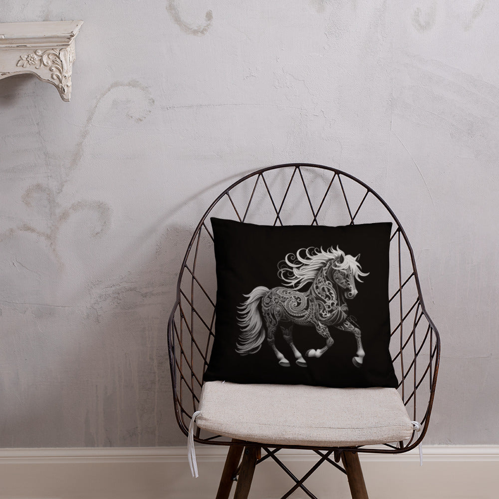 Animal Totem Decorative Pillow - Horse