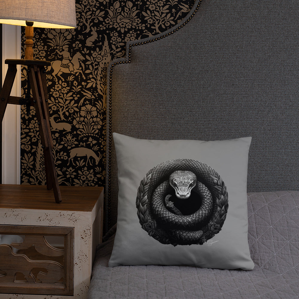 Animal Totem Decorative Pillow - Snake