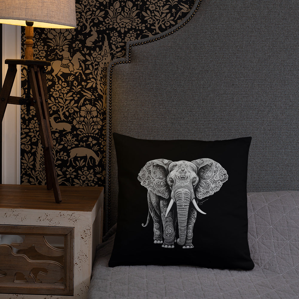 Animal Totem Decorative Pillow - Elephant