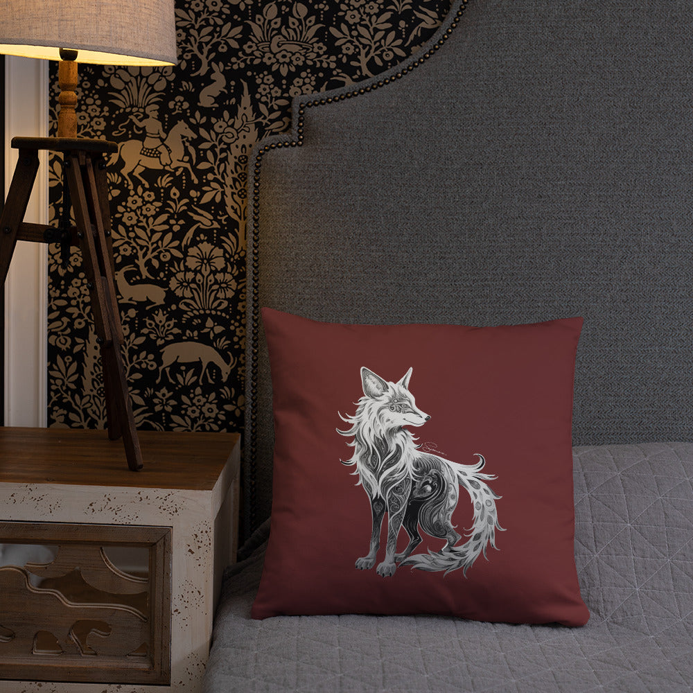 Animal Totem Decorative Pillow - Fox