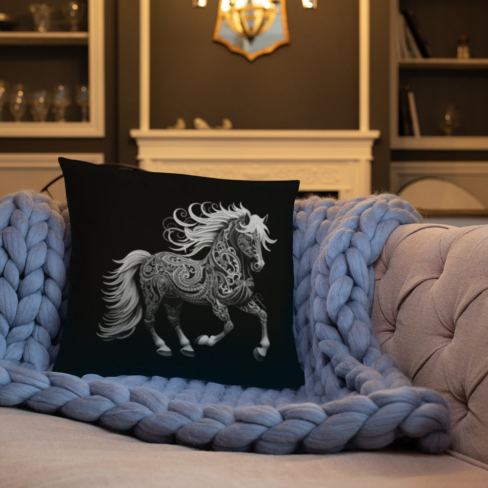 Animal Totem Decorative Pillow - Horse