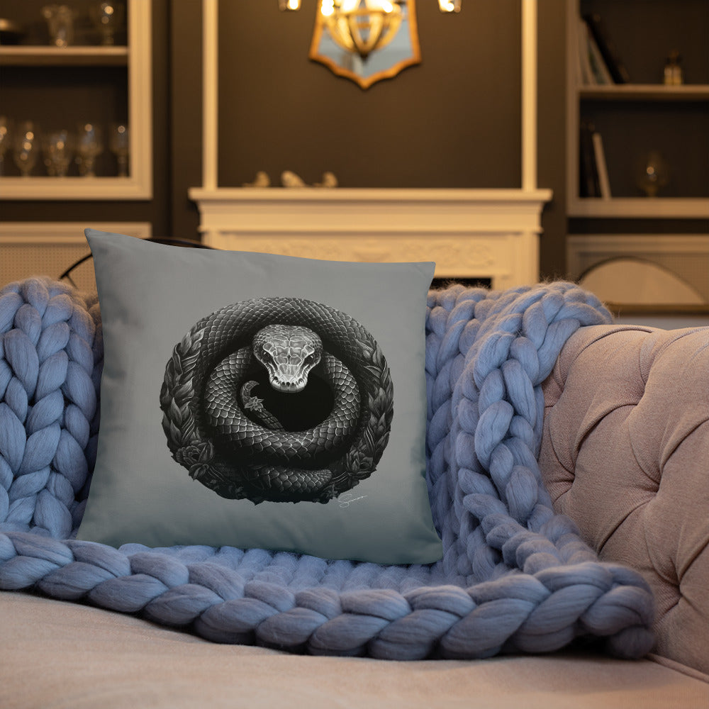 Animal Totem Decorative Pillow - Snake