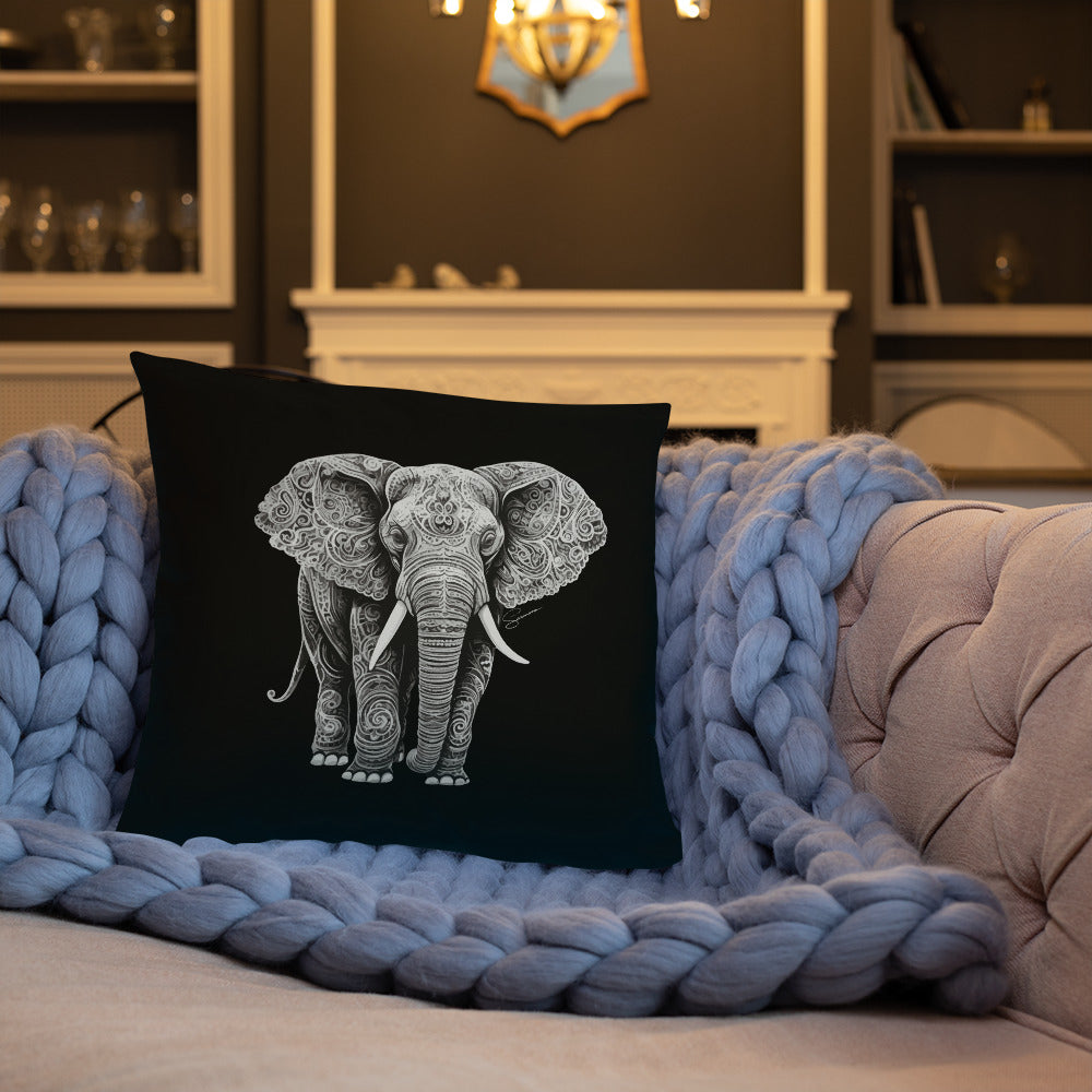 Animal Totem Decorative Pillow - Elephant