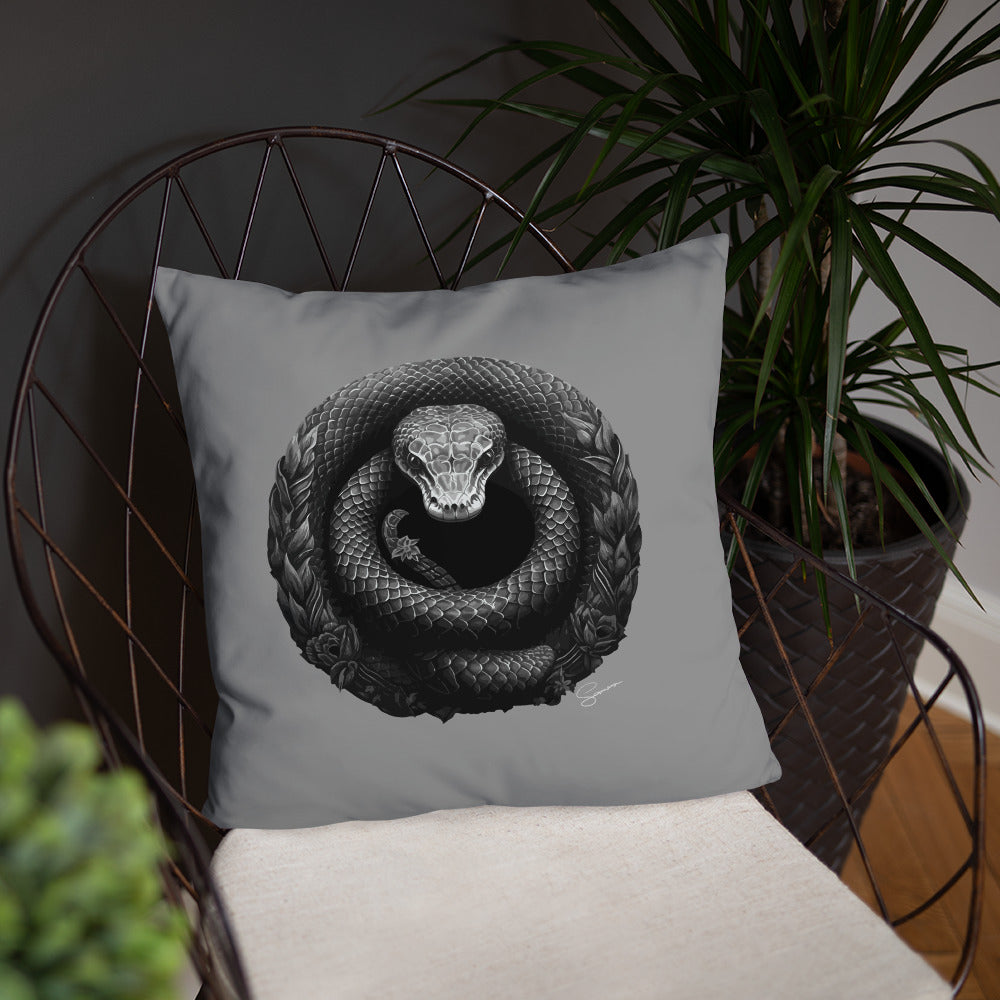 Animal Totem Decorative Pillow - Snake