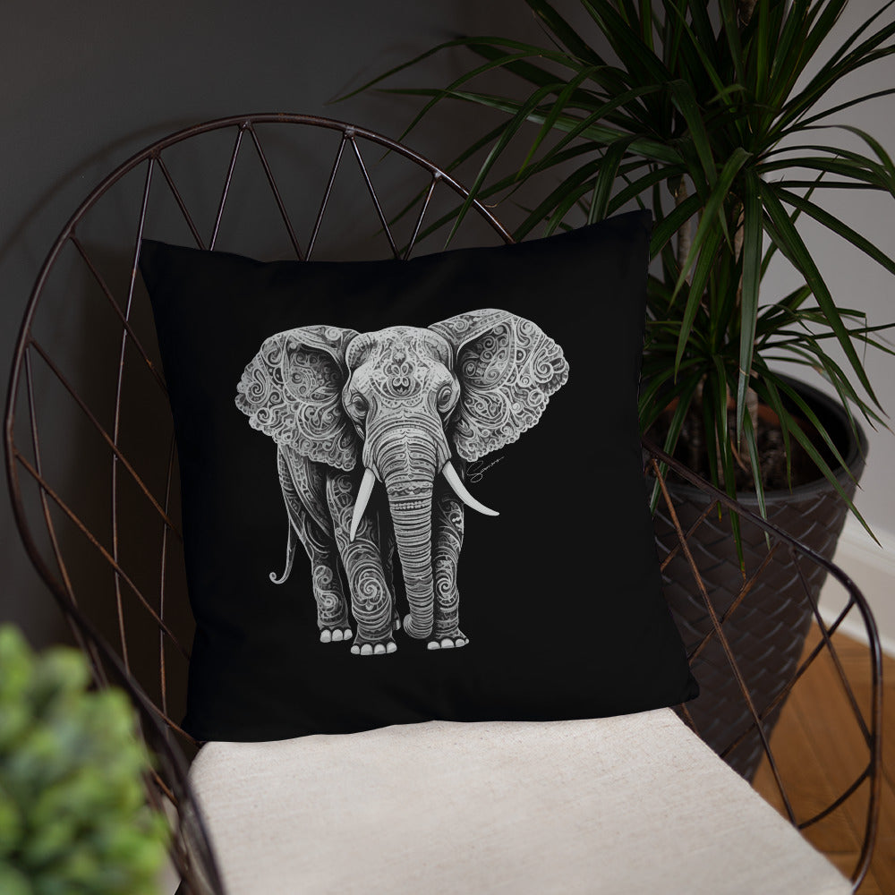 Animal Totem Decorative Pillow - Elephant