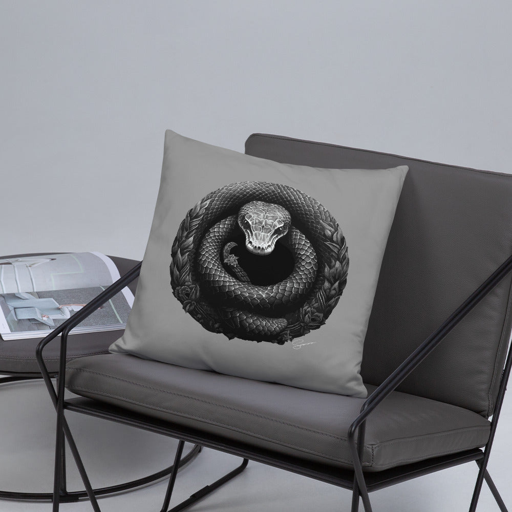 Animal Totem Decorative Pillow - Snake