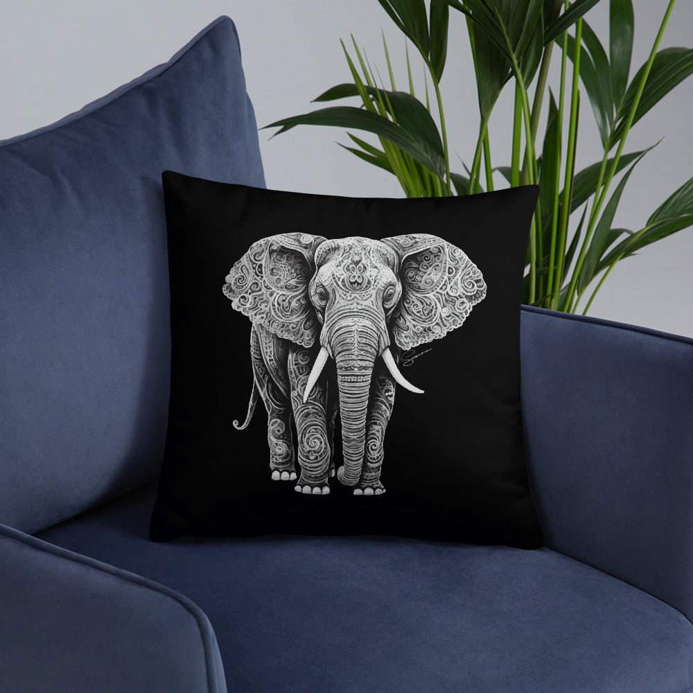 Animal Totem Decorative Pillow - Elephant