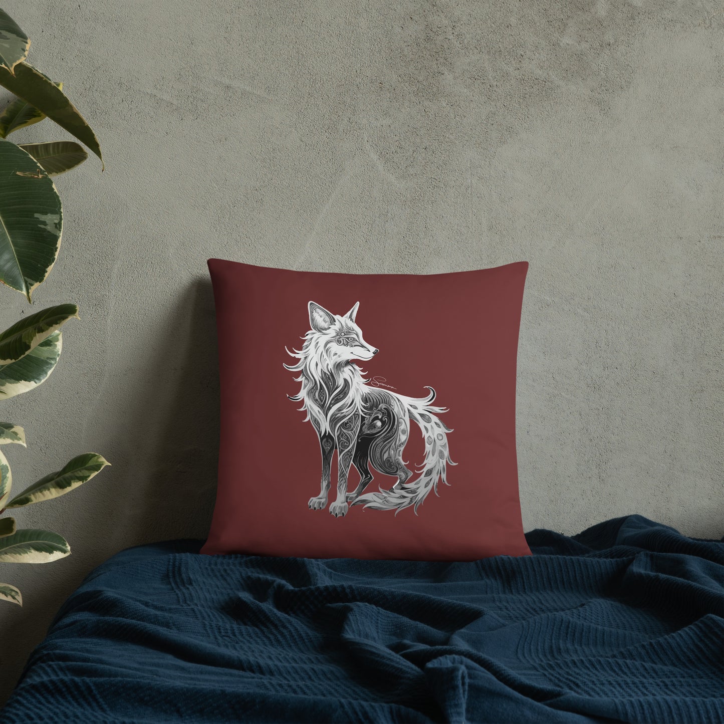 Animal Totem Decorative Pillow - Fox