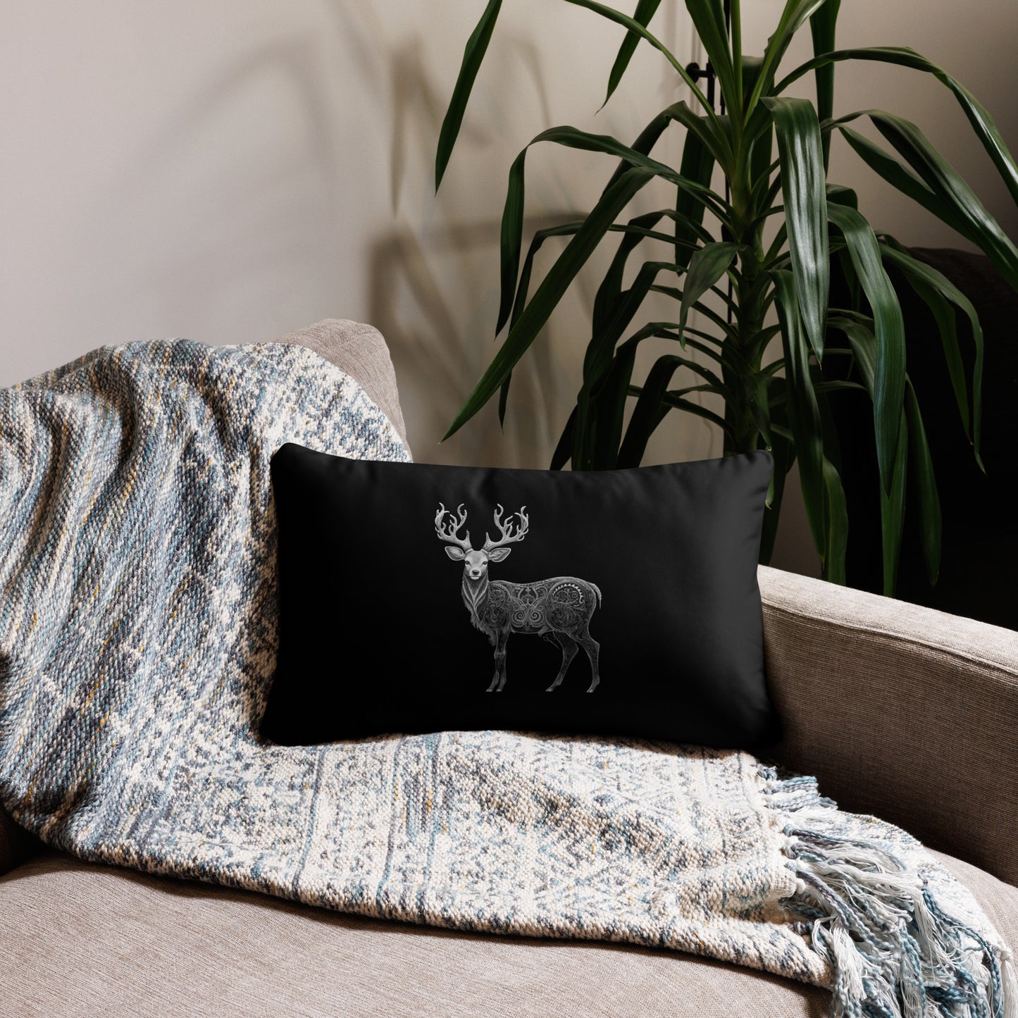 Animal Totem Decorative Pillow - Deer