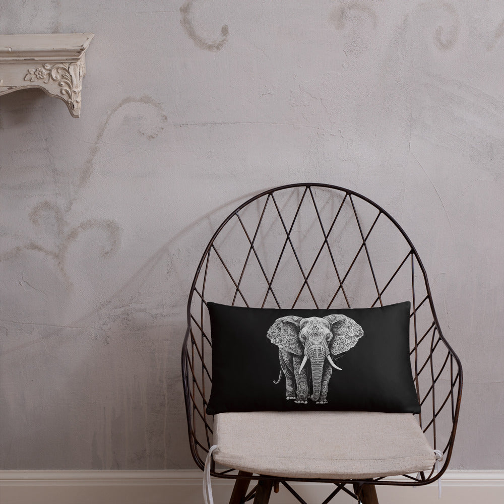 Animal Totem Decorative Pillow - Elephant