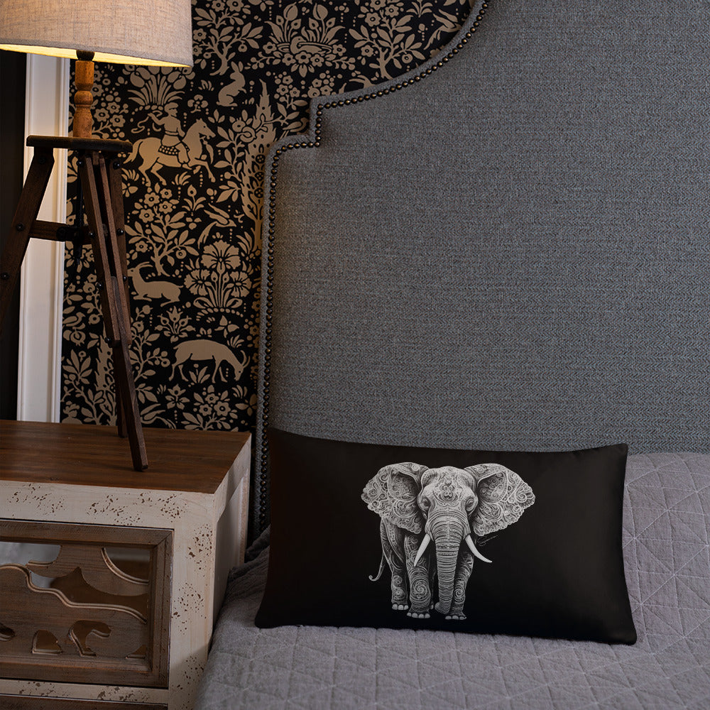 Animal Totem Decorative Pillow - Elephant