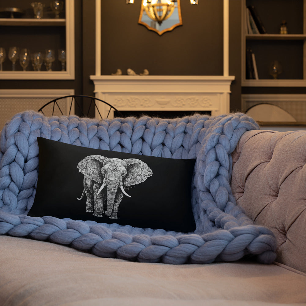 Animal Totem Decorative Pillow - Elephant