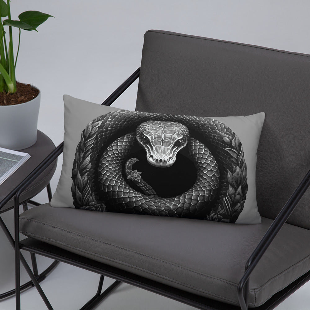 Animal Totem Decorative Pillow - Snake