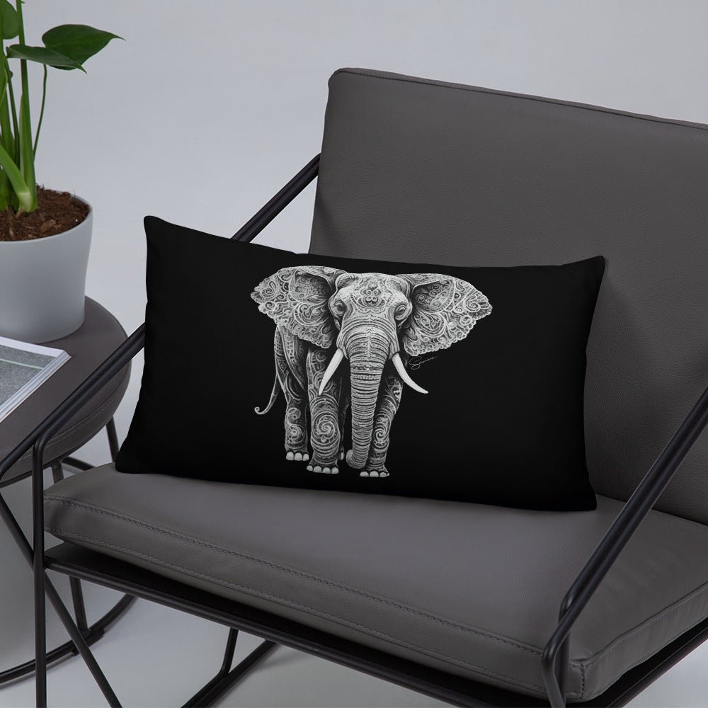 Animal Totem Decorative Pillow - Elephant