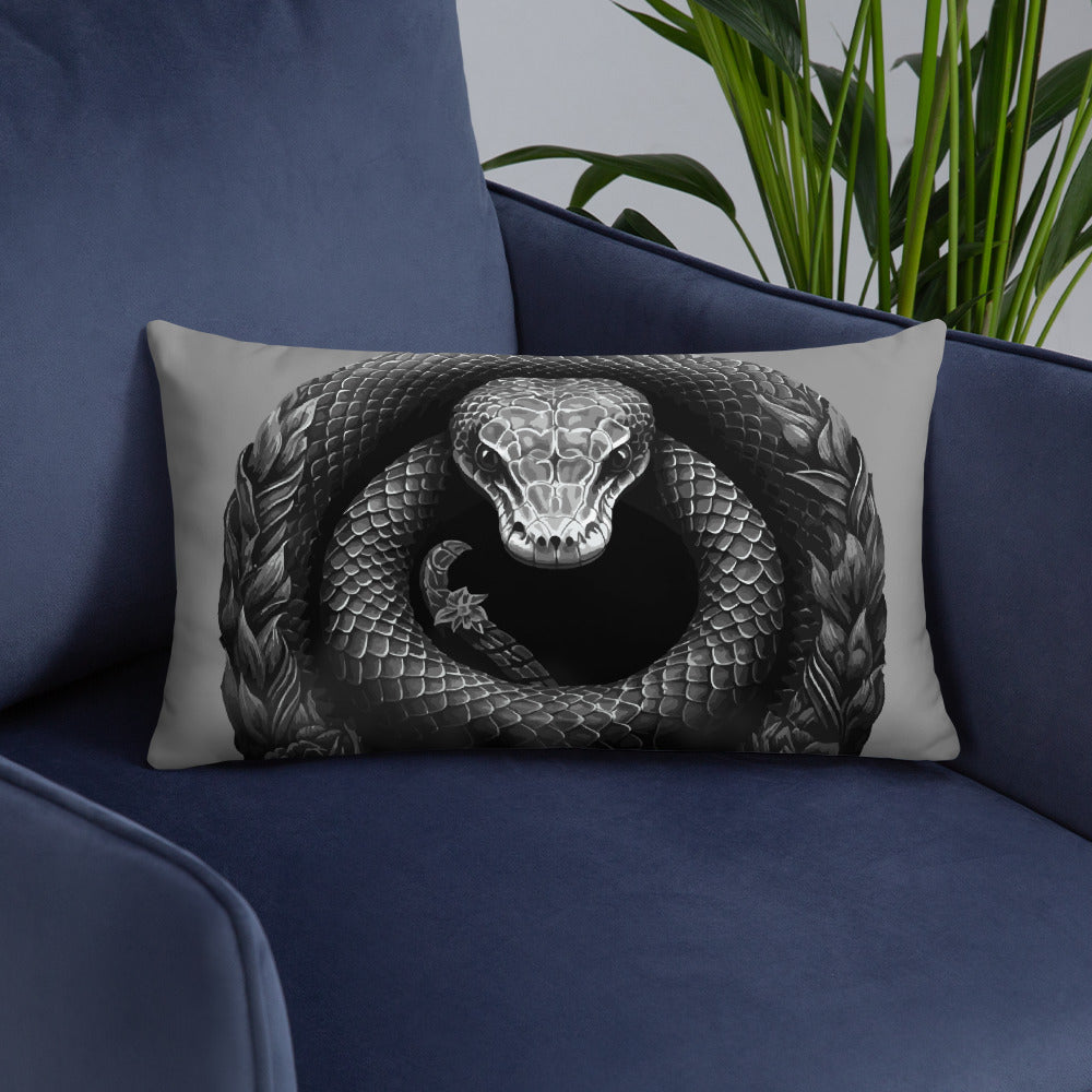 Animal Totem Decorative Pillow - Snake