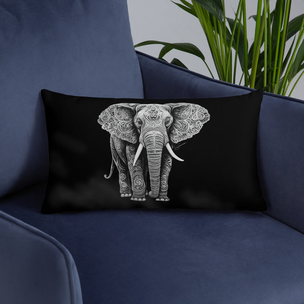 Animal Totem Decorative Pillow - Elephant