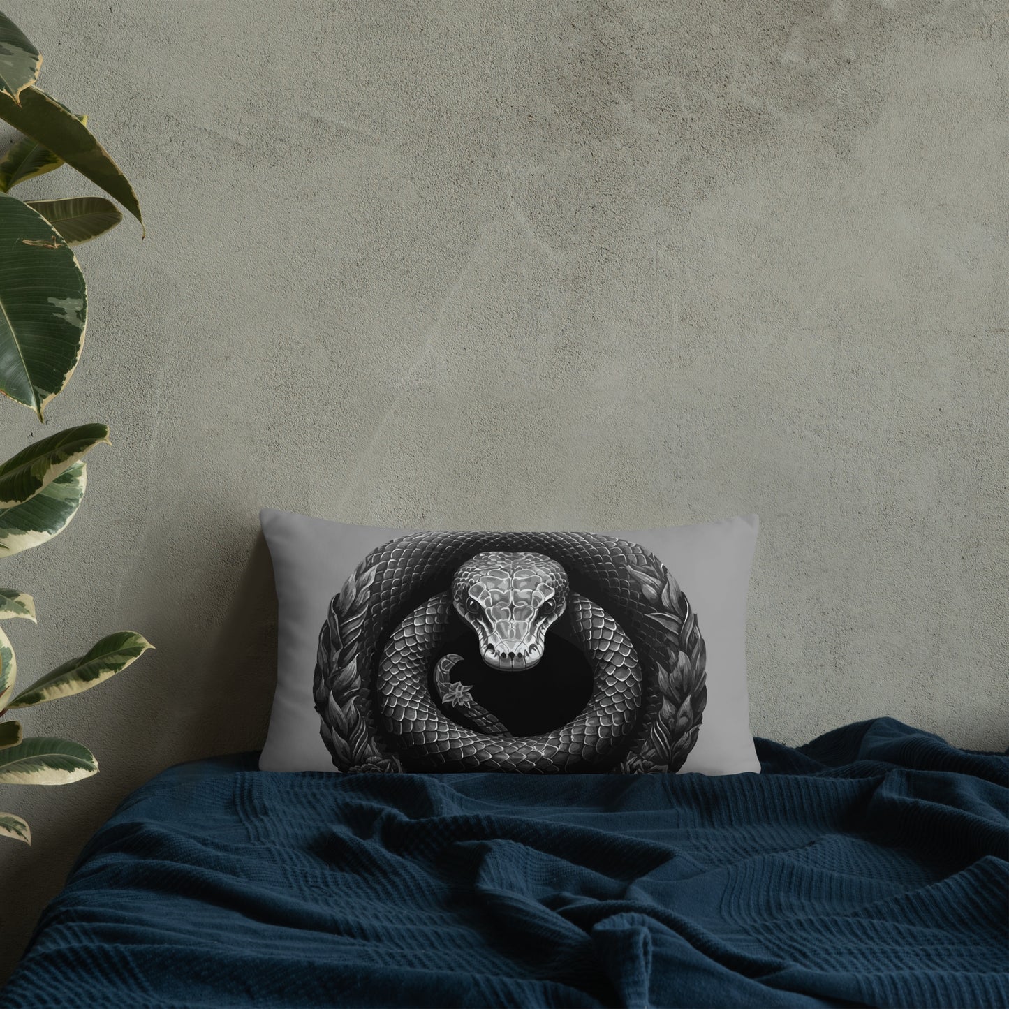 Animal Totem Decorative Pillow - Snake