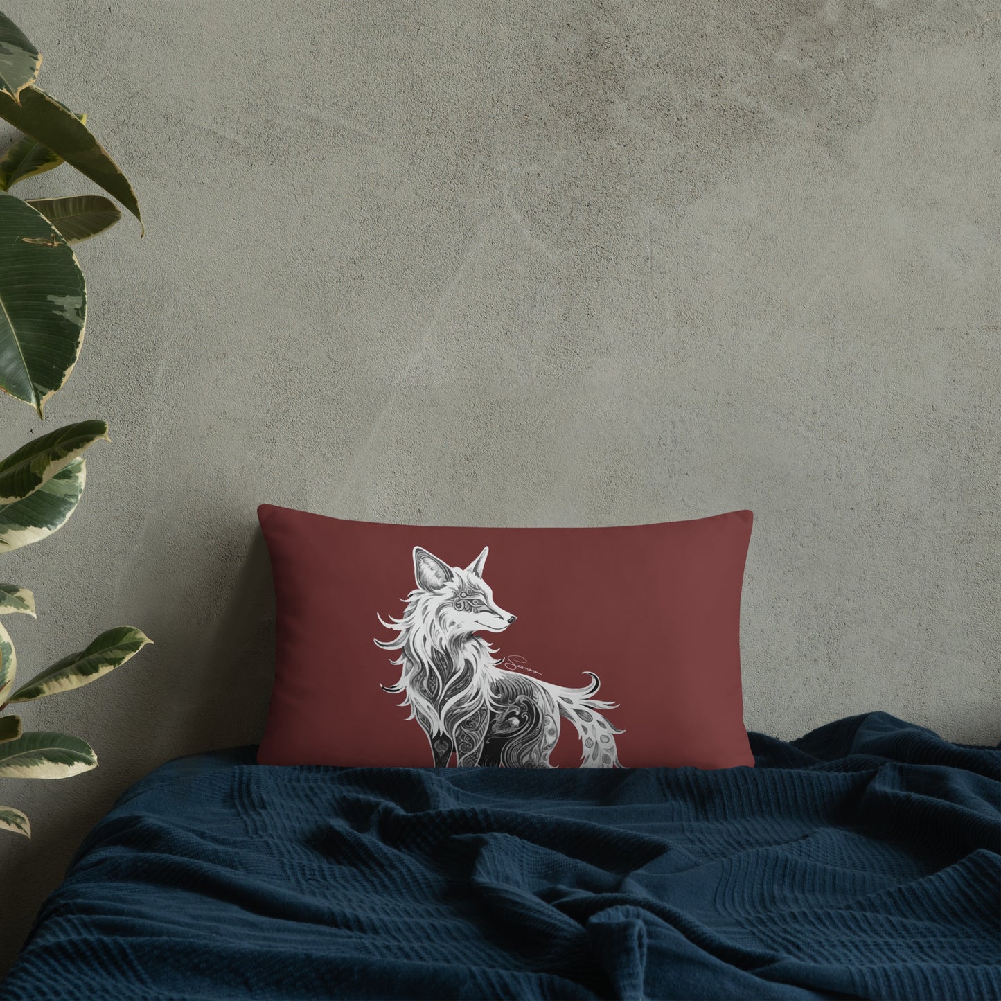 Animal Totem Decorative Pillow - Fox