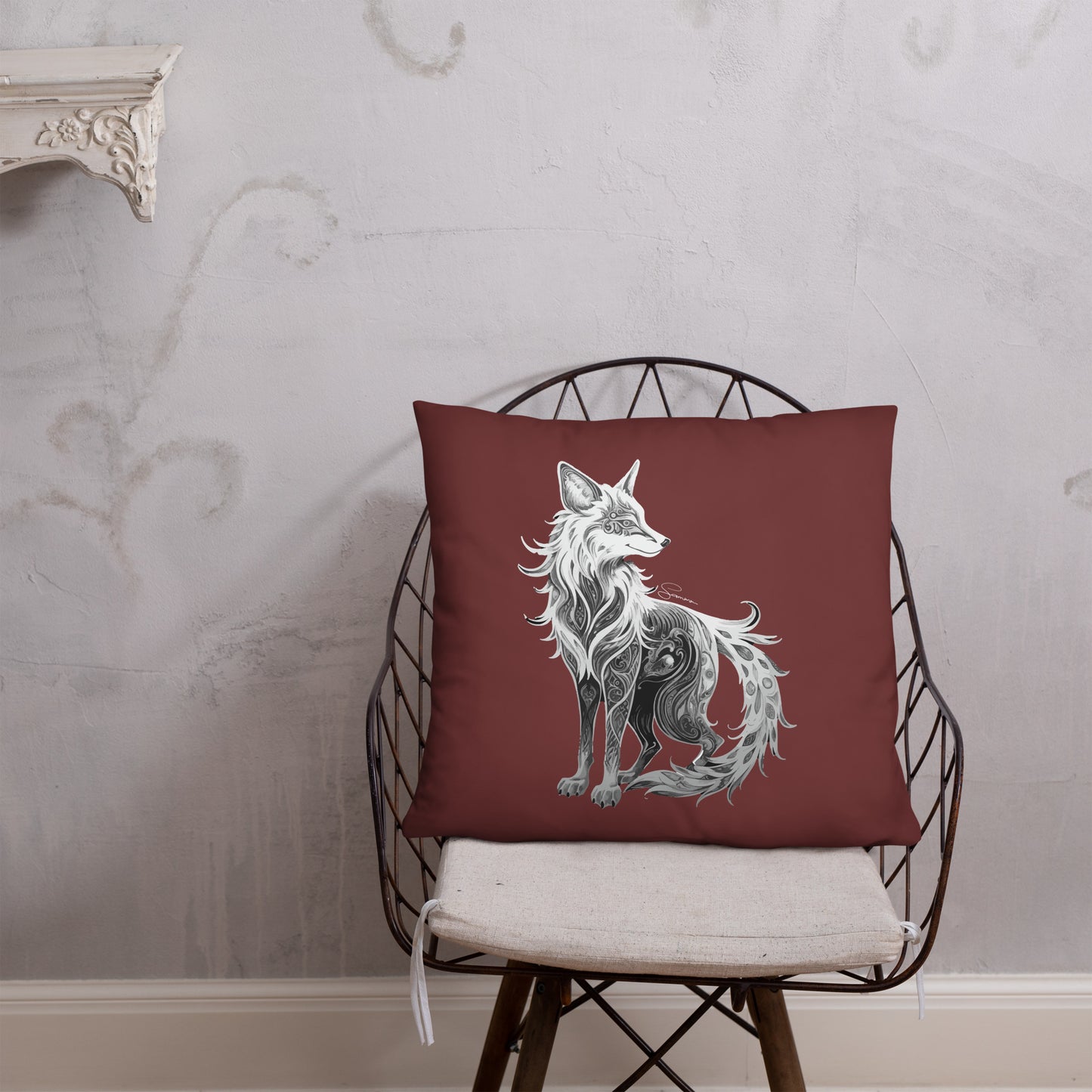 Animal Totem Decorative Pillow - Fox