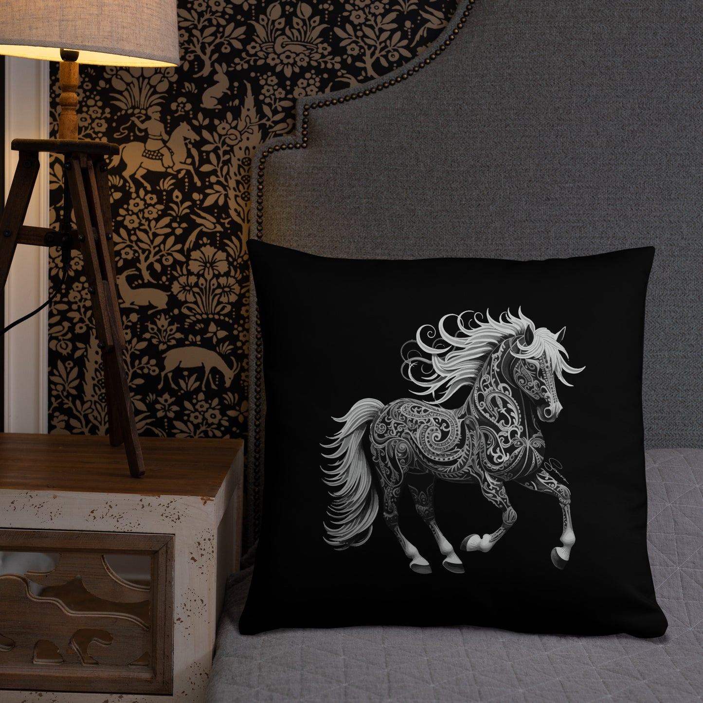 Animal Totem Decorative Pillow - Horse