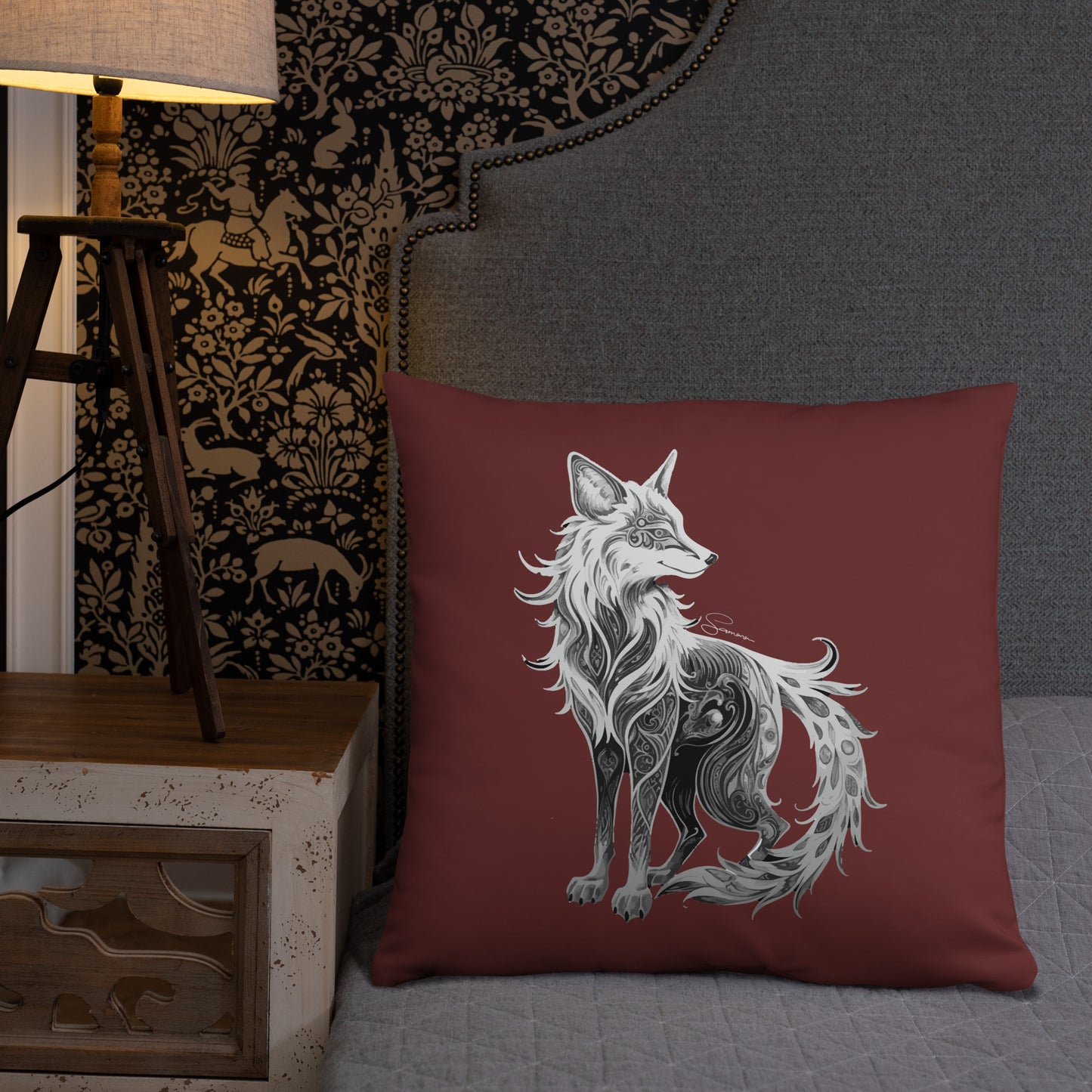 Animal Totem Decorative Pillow - Fox