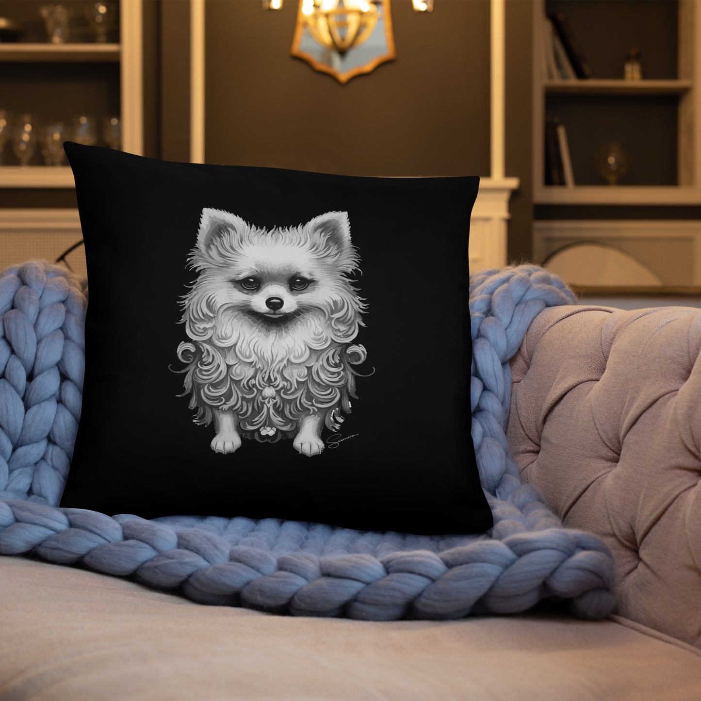 Animal Totem Decorative Pillow - Dog