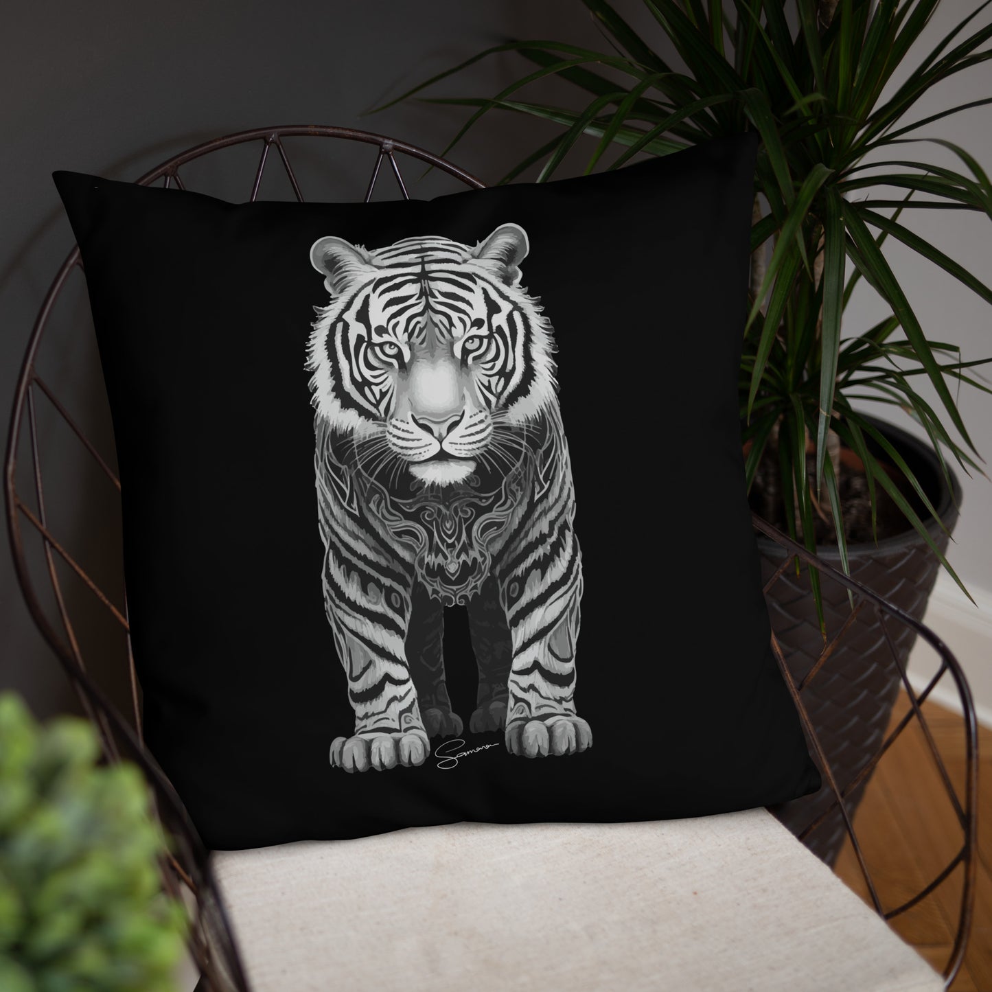 Animal Totem Decorative Pillow - Tiger