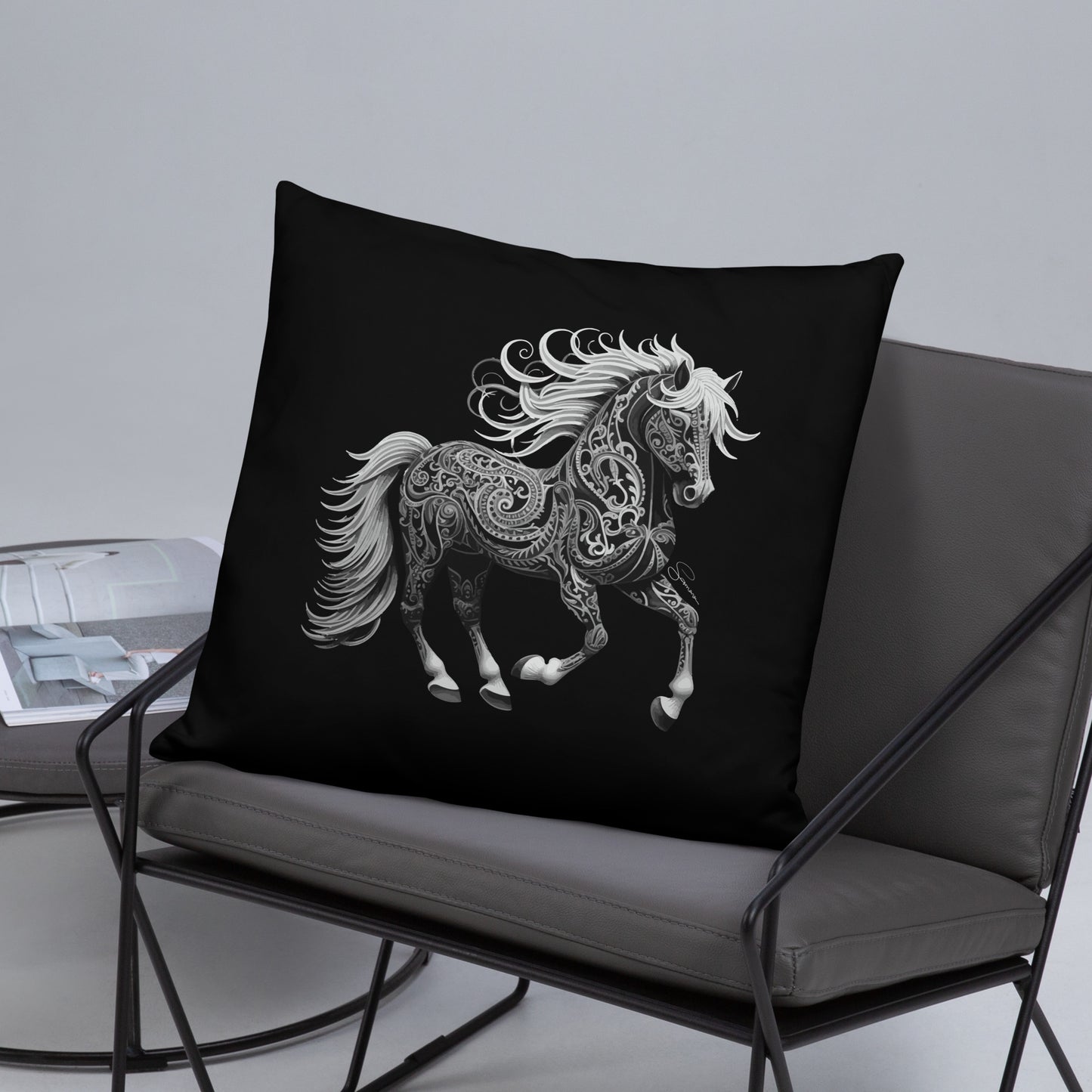 Animal Totem Decorative Pillow - Horse