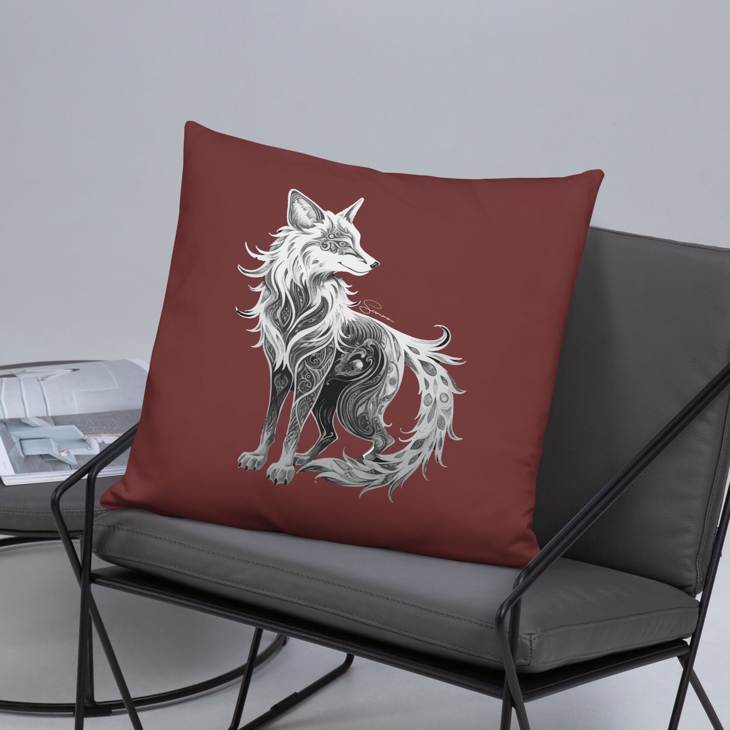 Animal Totem Decorative Pillow - Fox