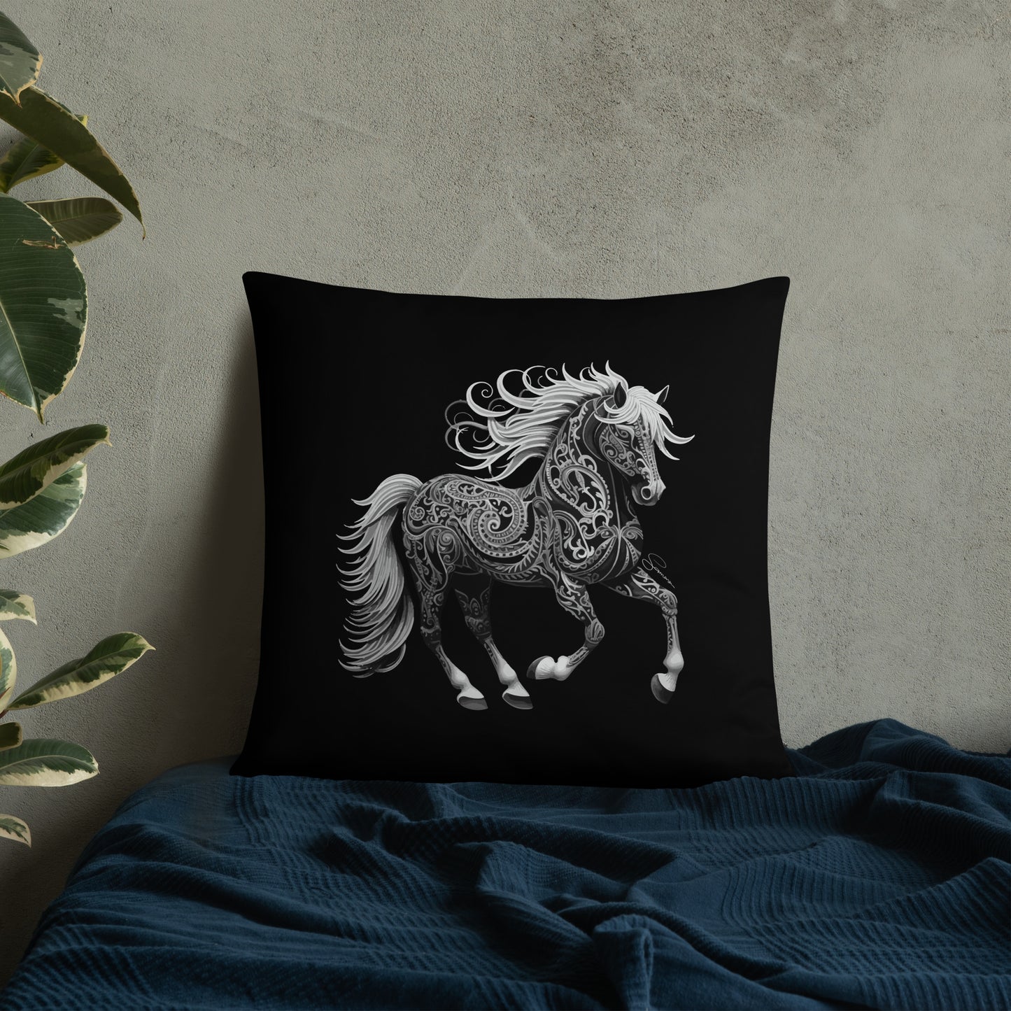 Animal Totem Decorative Pillow - Horse