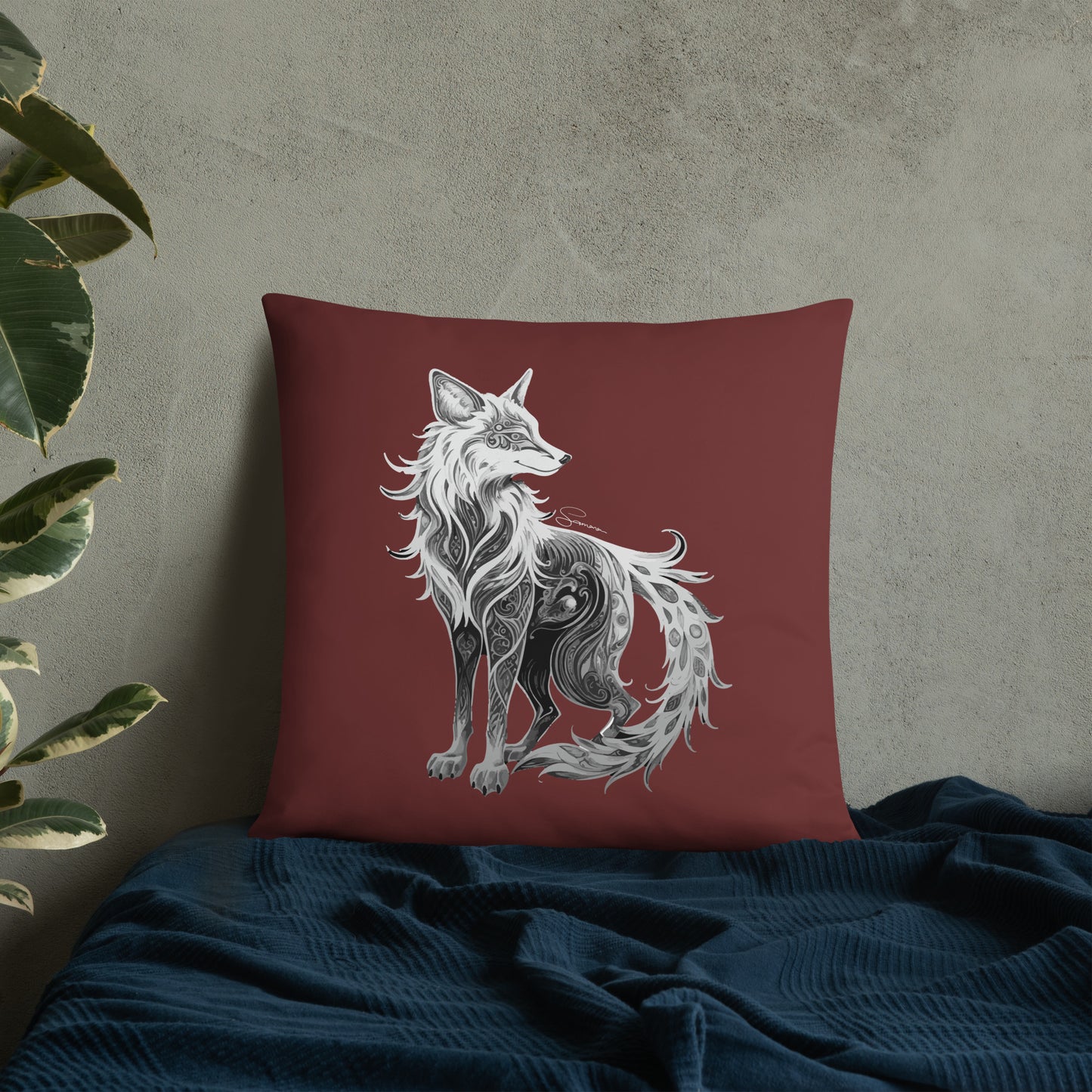 Animal Totem Decorative Pillow - Fox