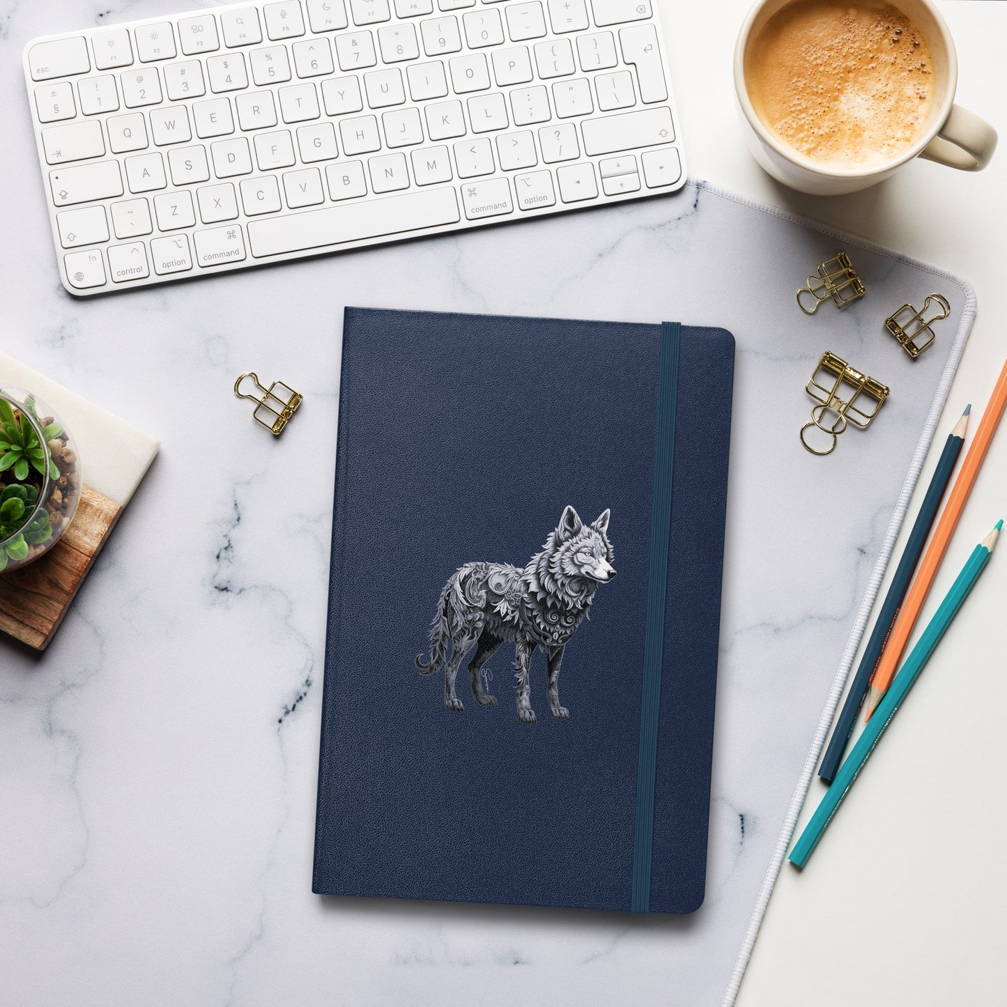 Animal Totem Hardcover Notebook - Wolf