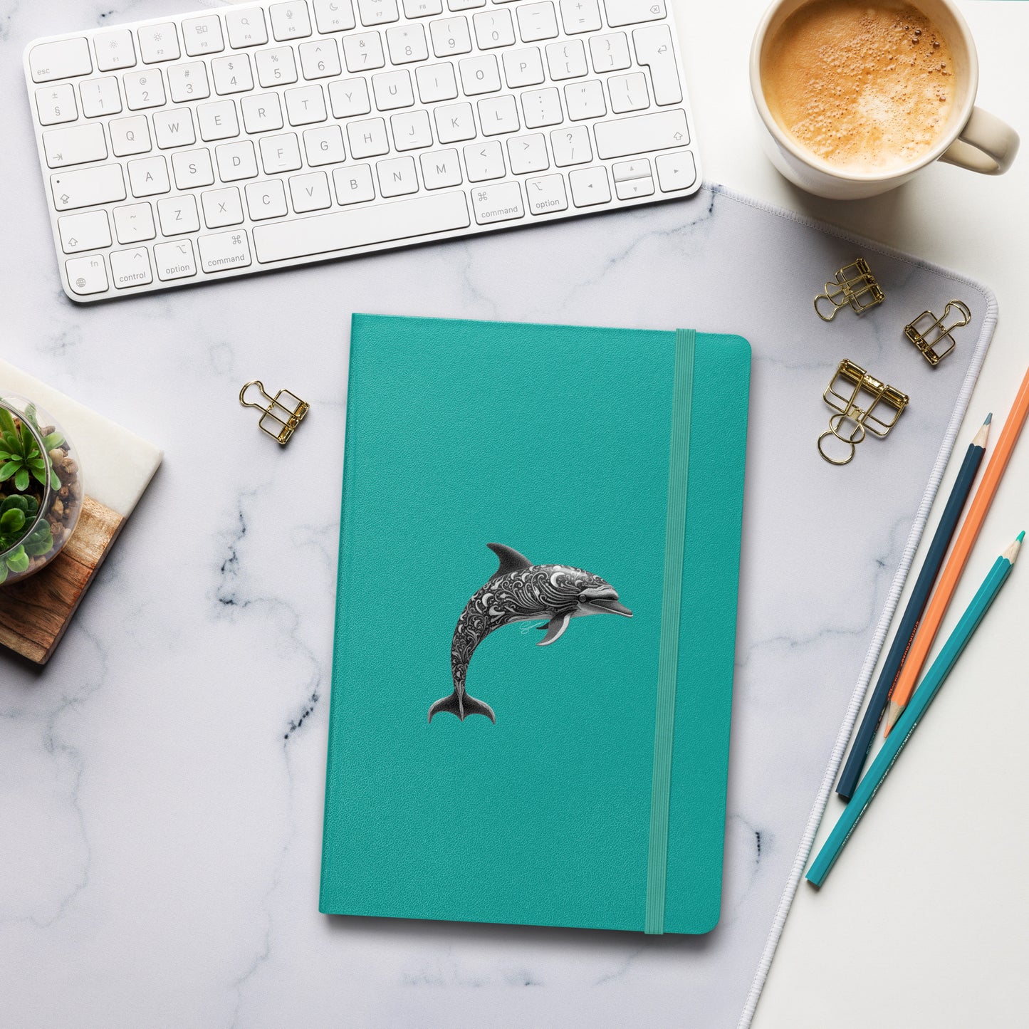 Animal Totem Hardcover Notebook - Dolphin