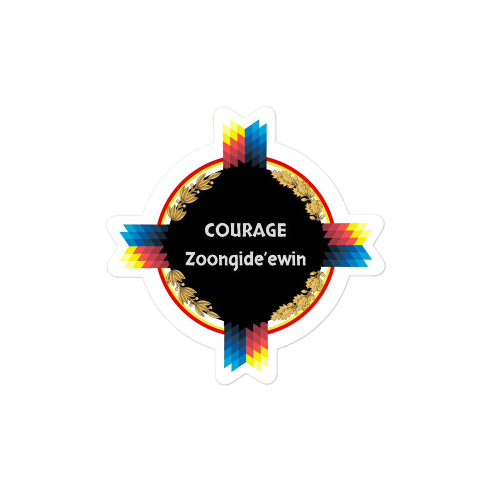 Seven Sacred Animals Sticker - Courage