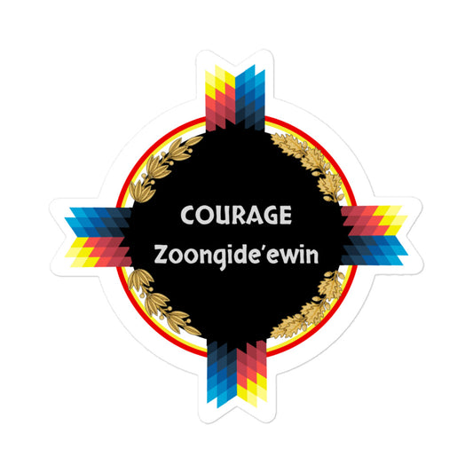 Seven Sacred Animals Sticker - Courage