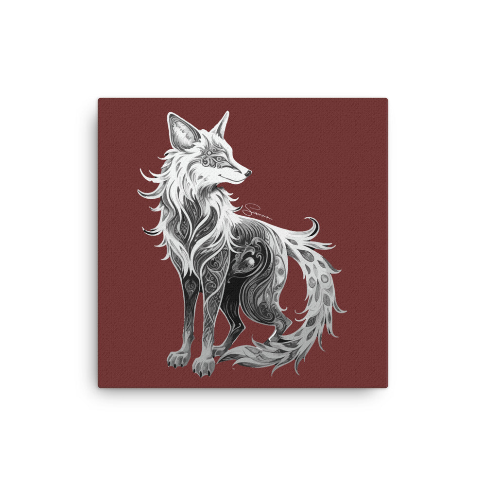 Animal Totem Wall Canvas - Fox