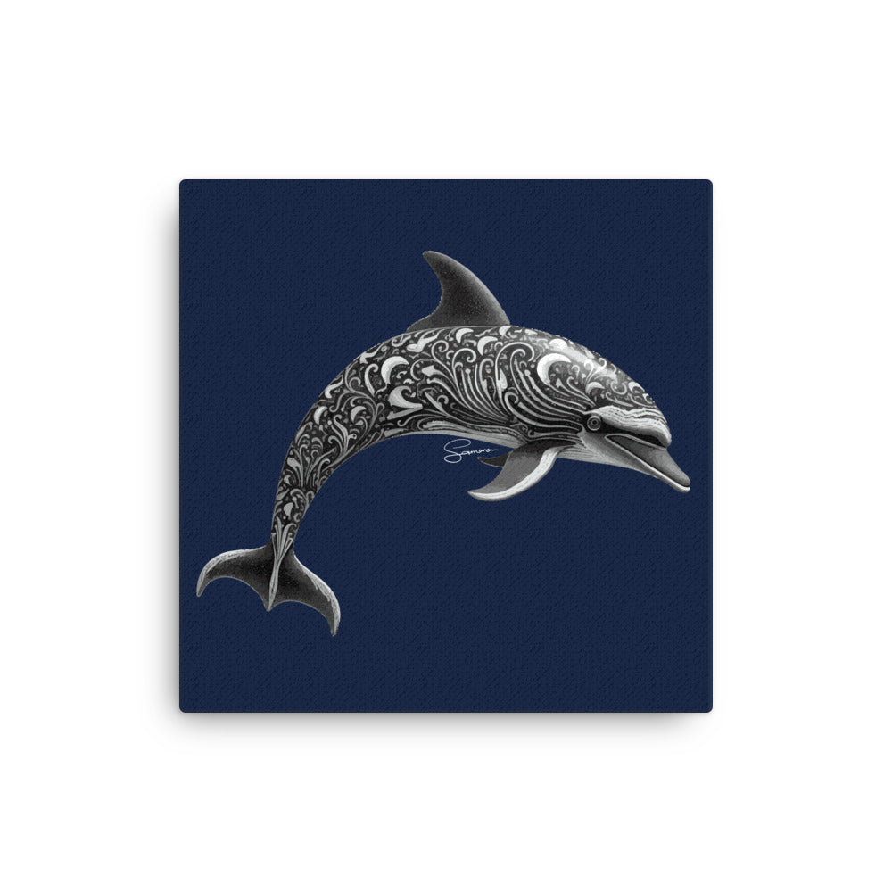 Animal Totem Wall Canvas - Dolphin