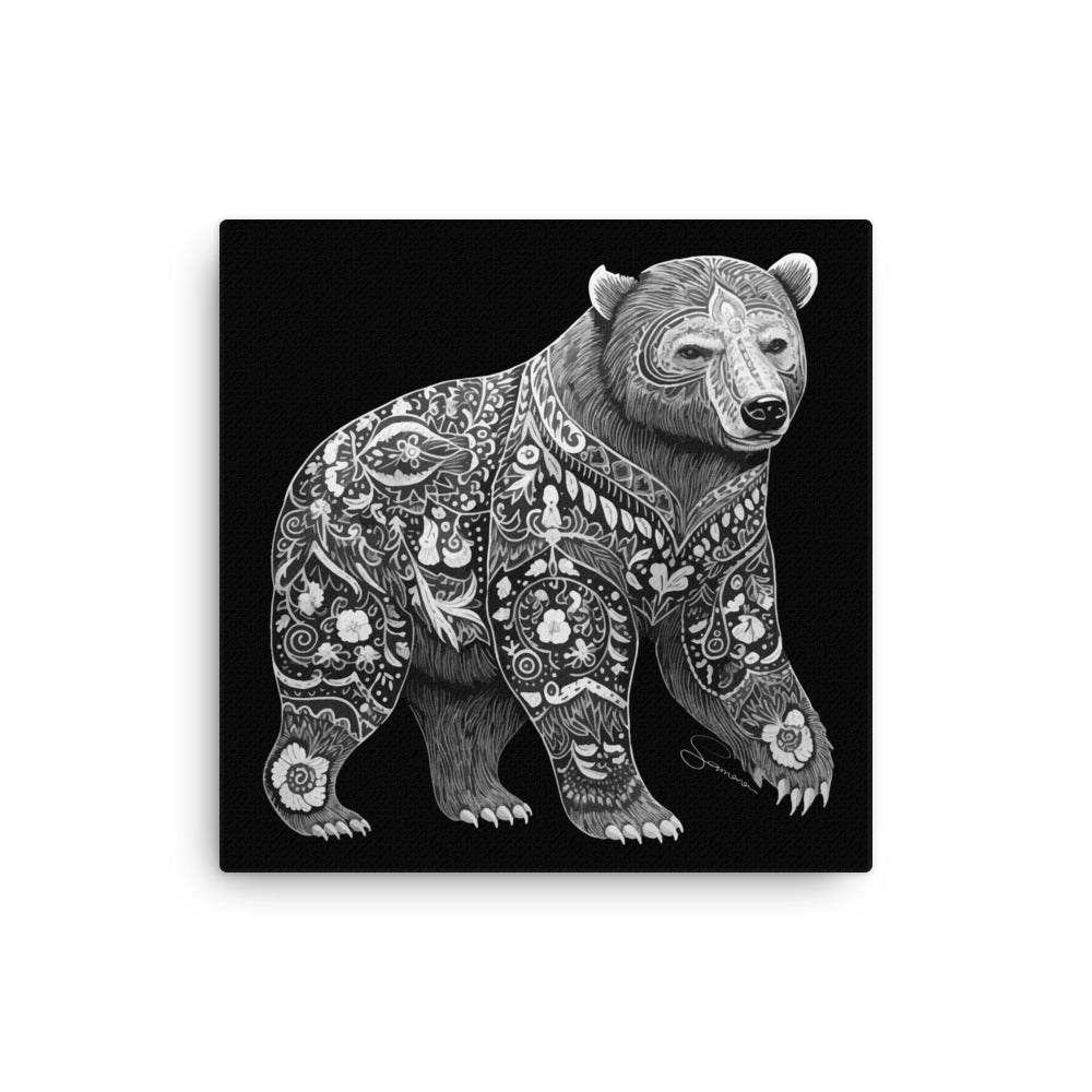 Animal Totem Wall Canvas - Bear