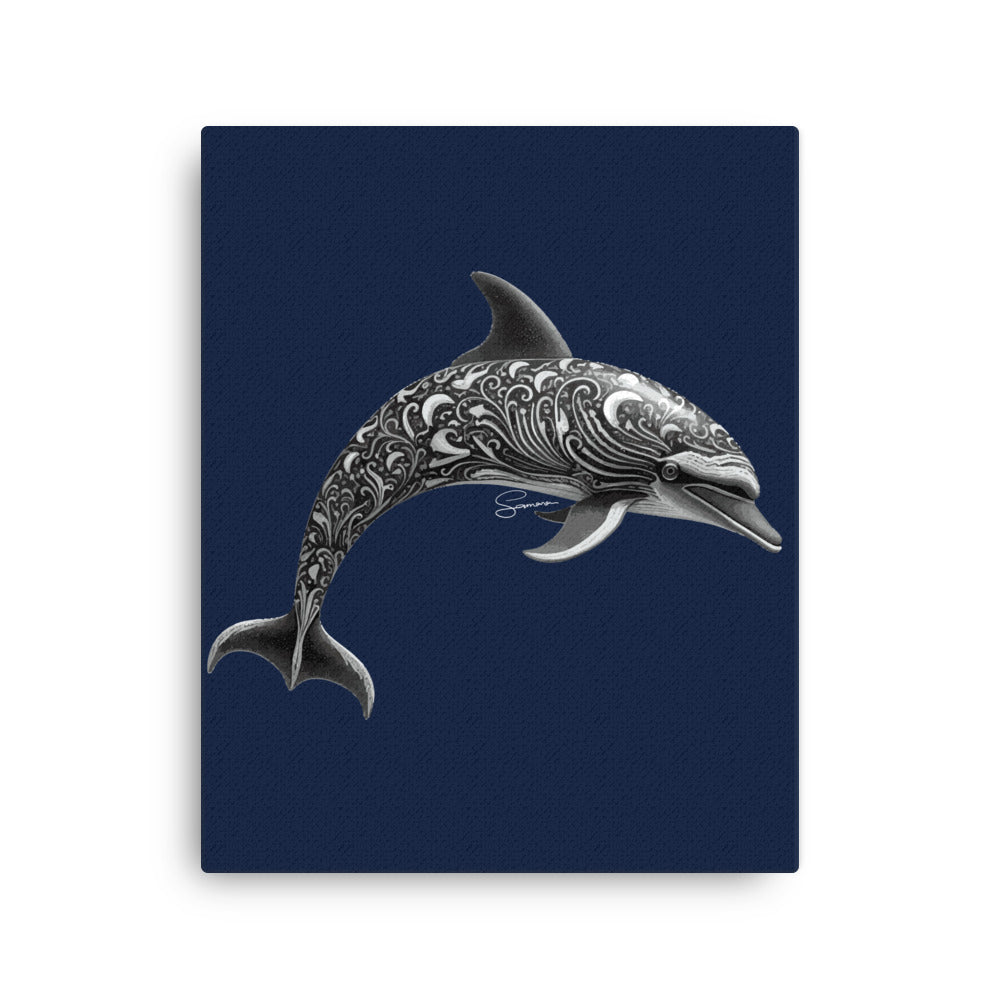 Animal Totem Wall Canvas - Dolphin