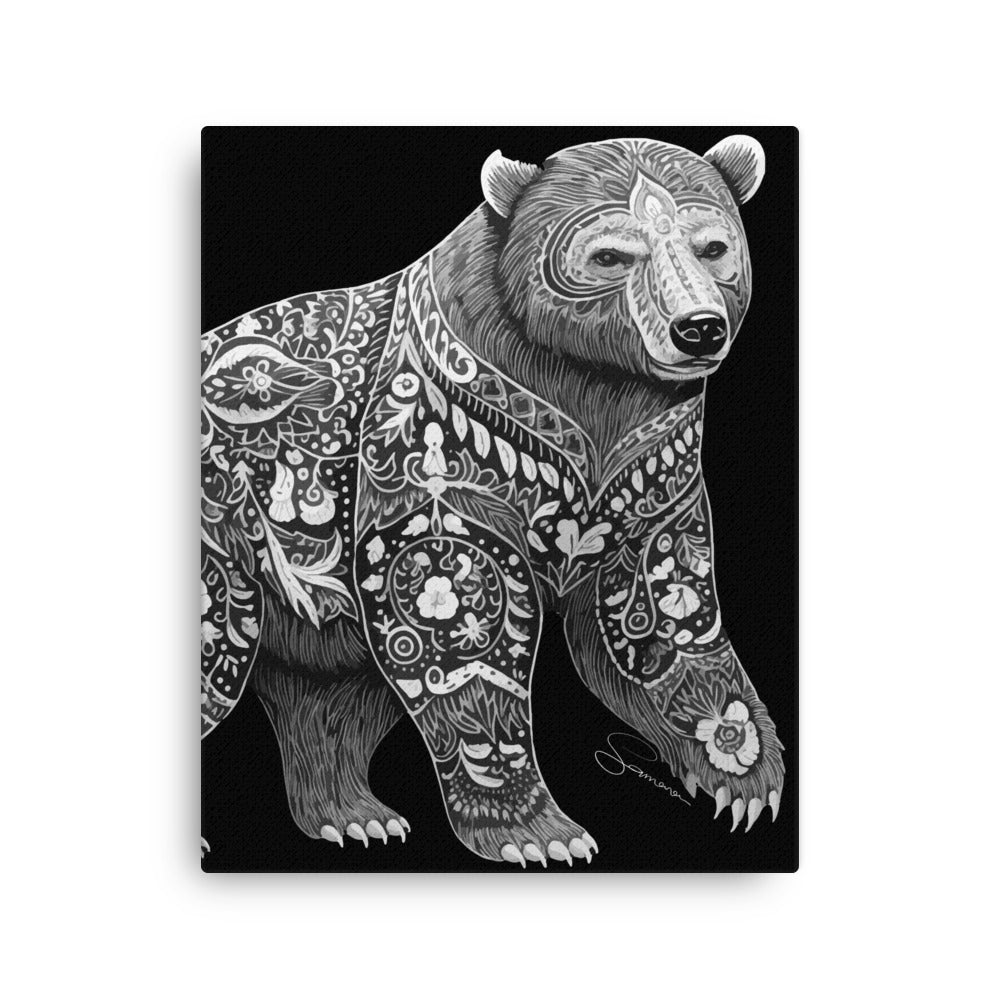 Animal Totem Wall Canvas - Bear