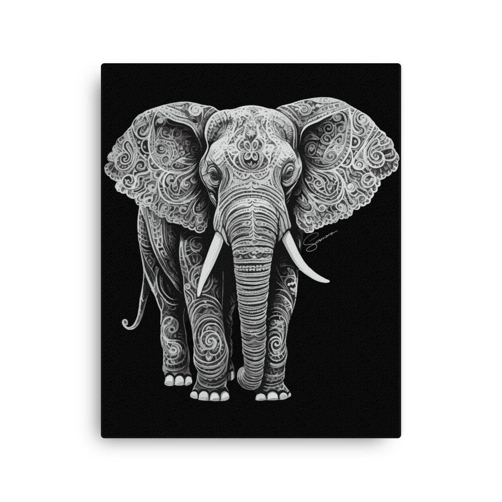 Animal Totem Wall Canvas - Elephant