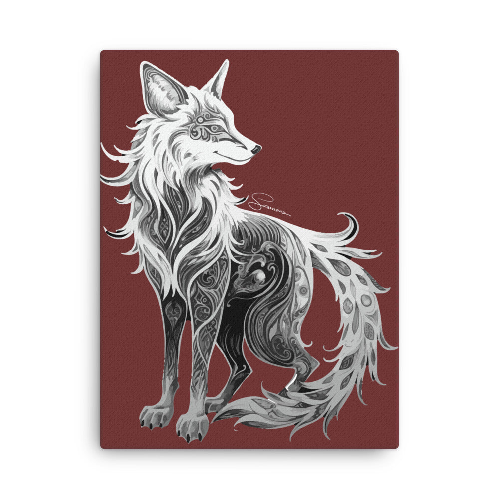 Animal Totem Wall Canvas - Fox