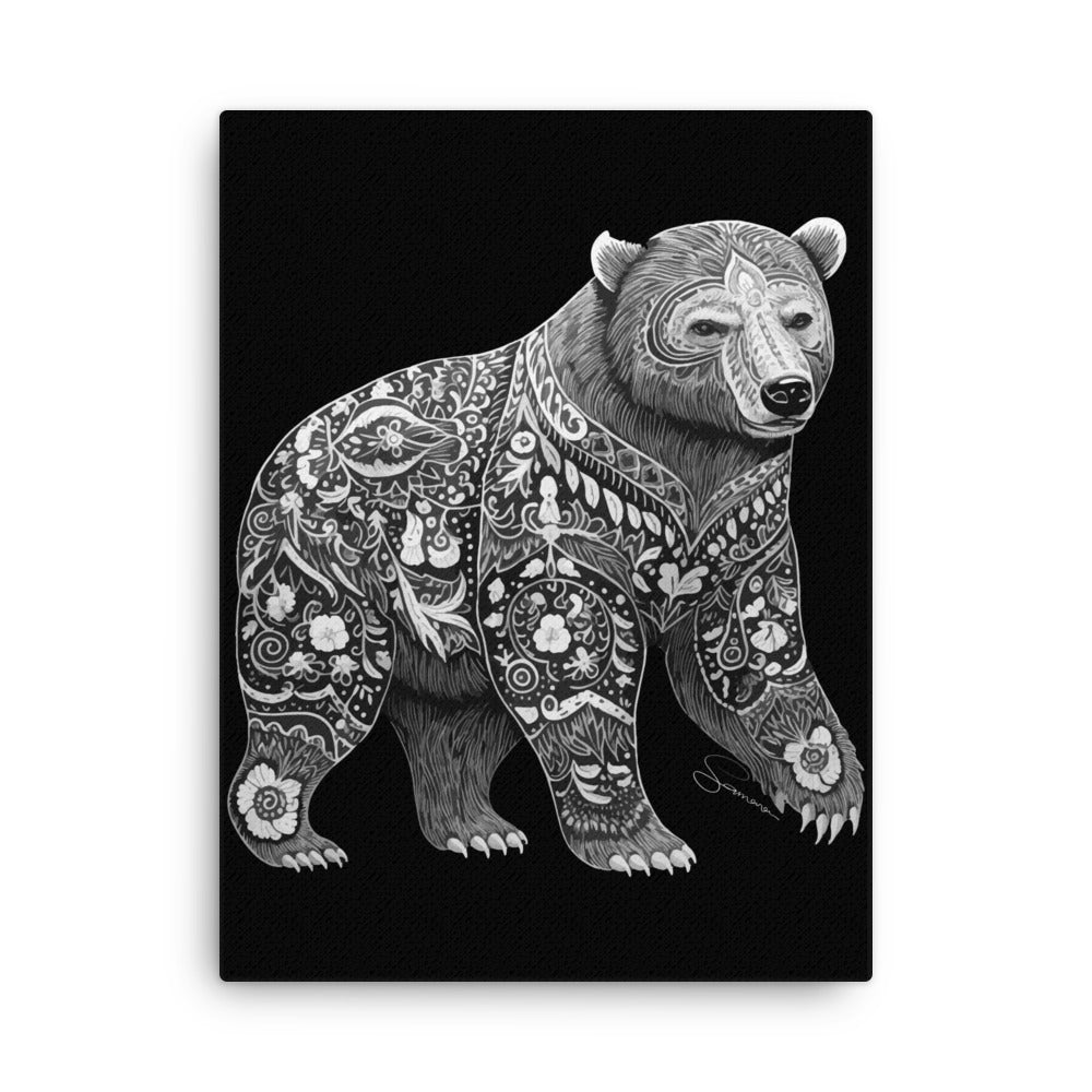 Animal Totem Wall Canvas - Bear