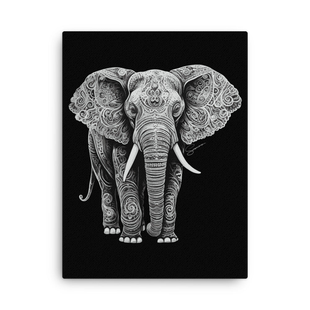 Animal Totem Wall Canvas - Elephant