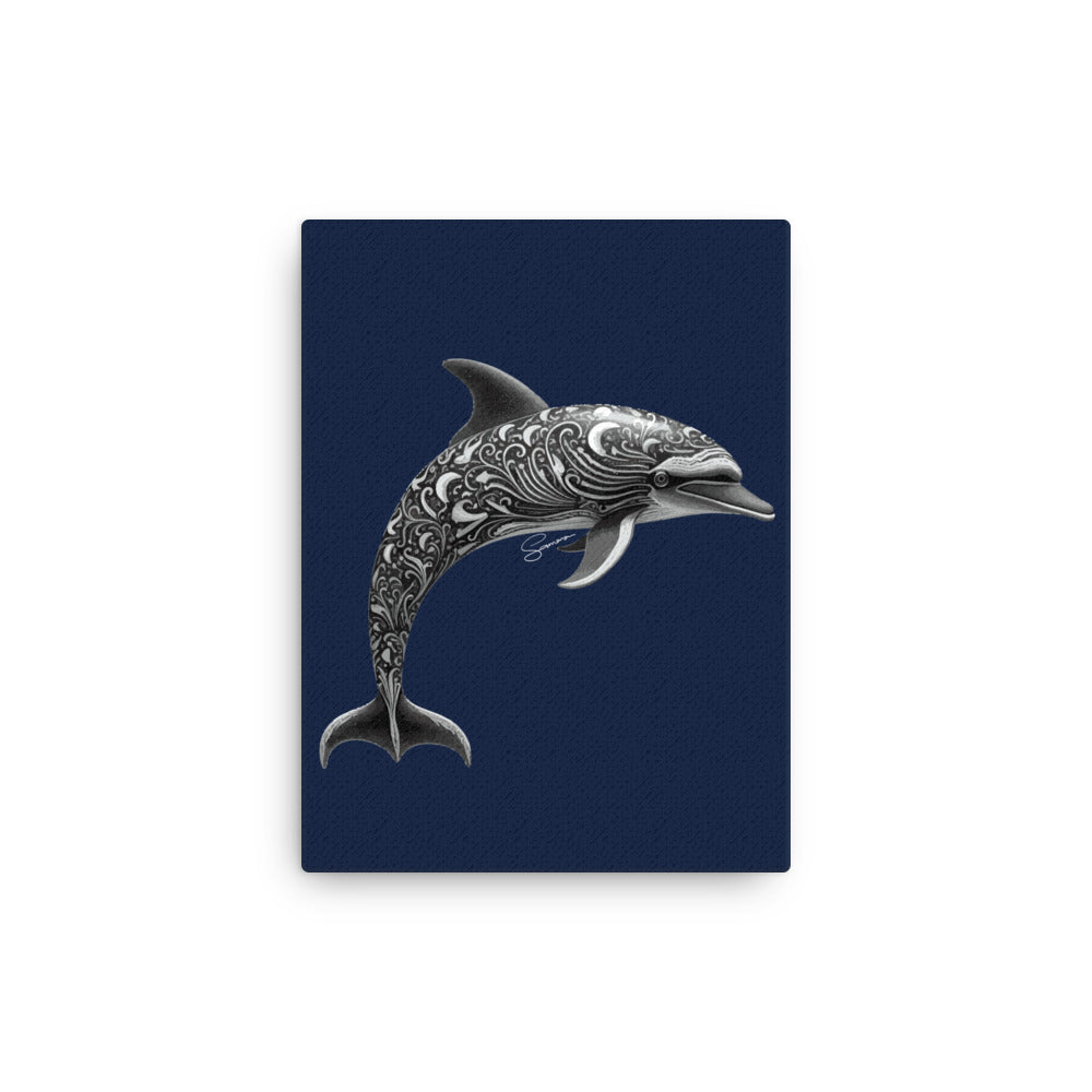 Animal Totem Wall Canvas - Dolphin