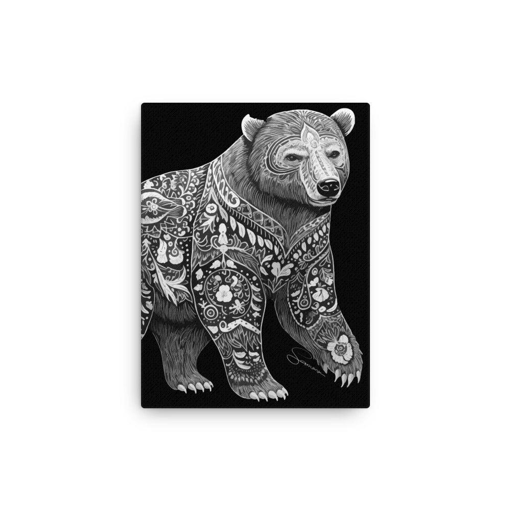 Animal Totem Wall Canvas - Bear