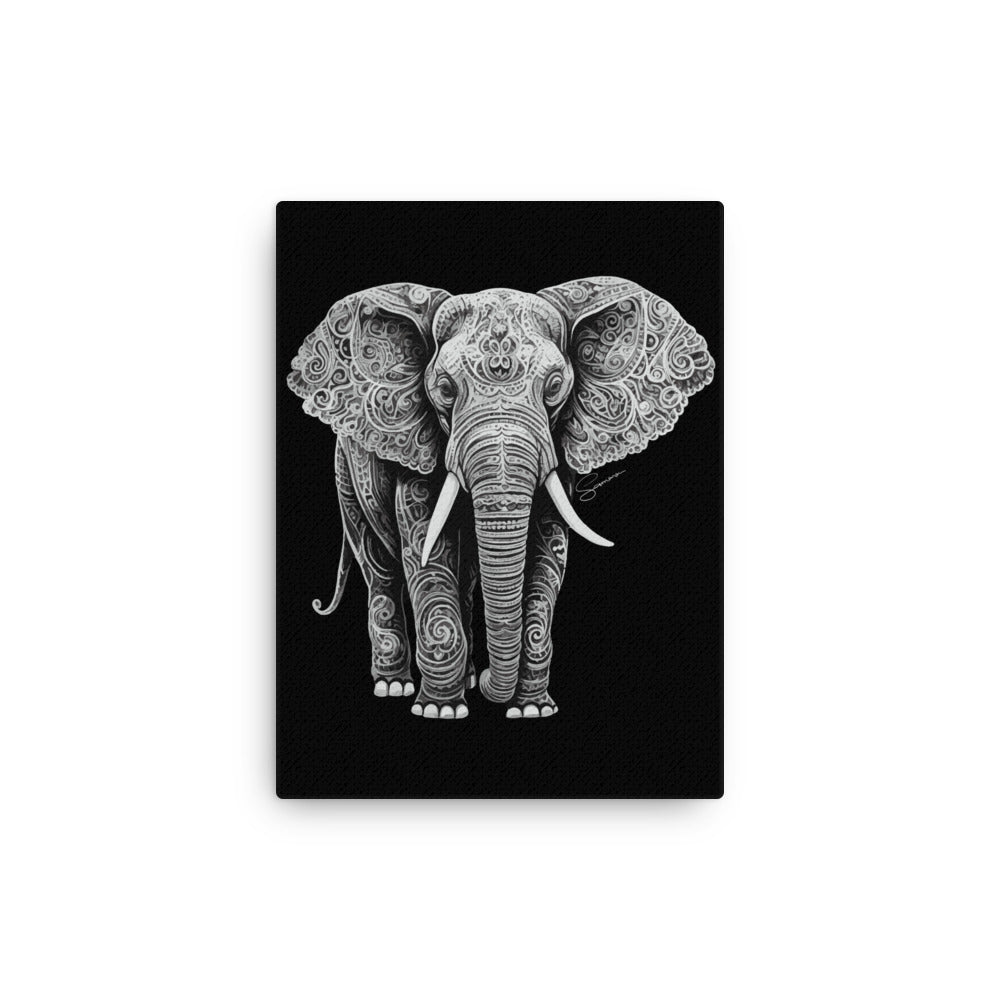 Animal Totem Wall Canvas - Elephant