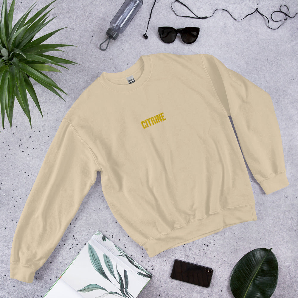 Crystal Sweatshirt - Citrine